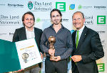 (v.l.n.r.) Marius Müller und Konrad Fellner (TERA TU Graz), Rubrikpate Urs Harnik-Lauris (Energie Steiermark) © Werner Krug, bei Quellenangabe honorarfrei (v.l.n.r.) Marius Müller und Konrad Fellner (TERA TU Graz), Rubrikpate Urs Harnik-Lauris (Energie Steiermark) © Werner Krug, bei Quellenangabe honorarfrei