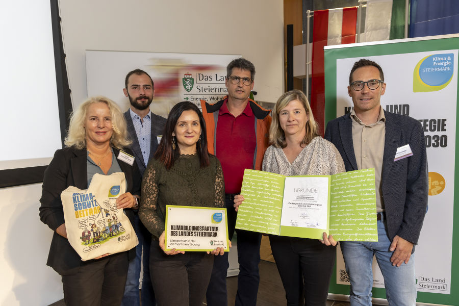 Verleihung der Urkunden "Klimabildungspartner des Landes Steiermark"