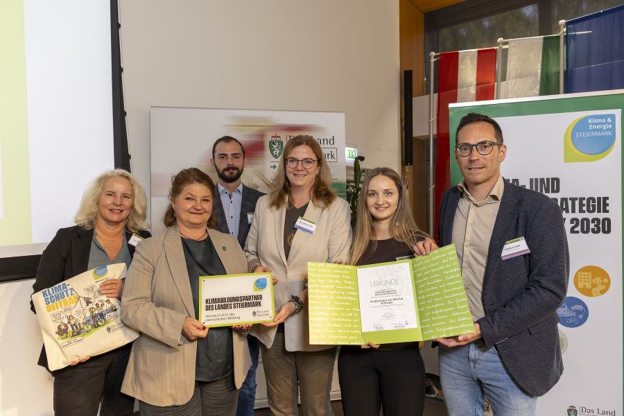 Verleihung der Urkunden "Klimabildungspartner des Landes Steiermark"