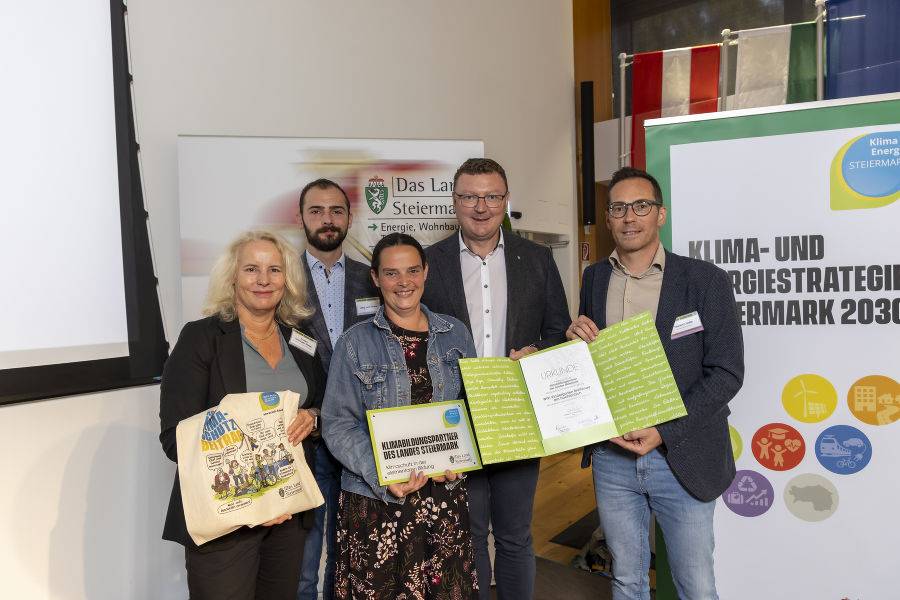 Verleihung der Urkunden "Klimabildungspartner des Landes Steiermark"
