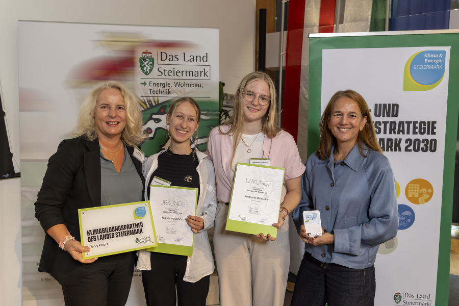 Verleihung der Urkunden "Klimabildungspartner des Landes Steiermark"