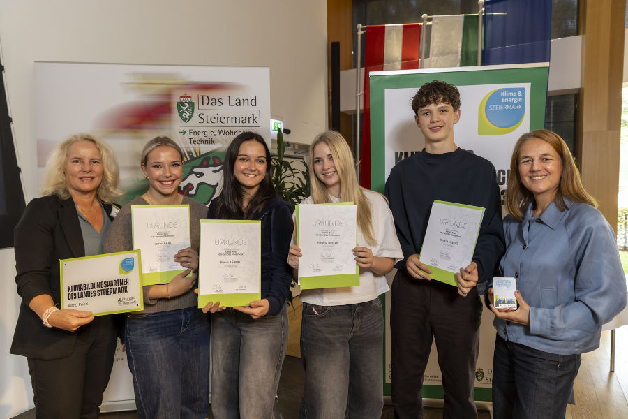 Verleihung der Urkunden "Klimabildungspartner des Landes Steiermark"