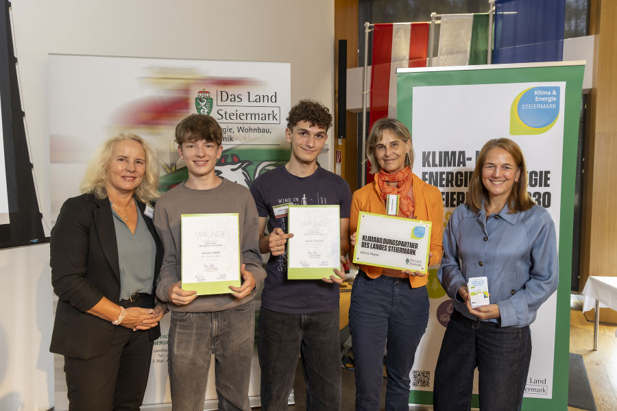 Verleihung der Urkunden "Klimabildungspartner des Landes Steiermark"