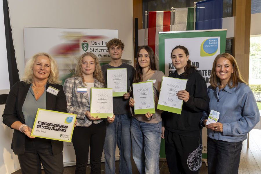 Verleihung der Urkunden "Klimabildungspartner des Landes Steiermark"