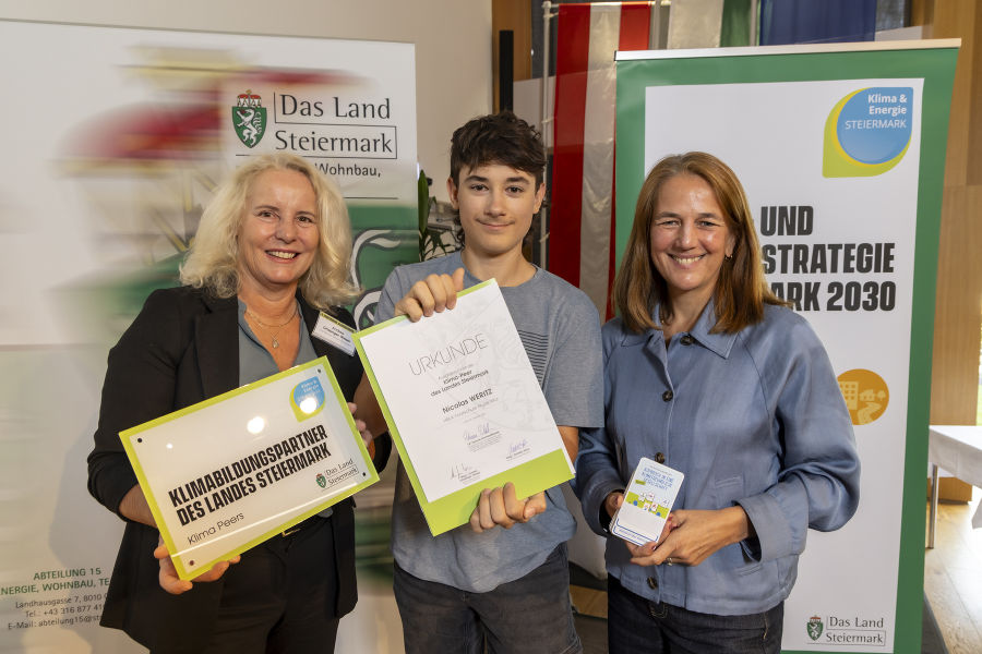 Verleihung der Urkunden "Klimabildungspartner des Landes Steiermark"