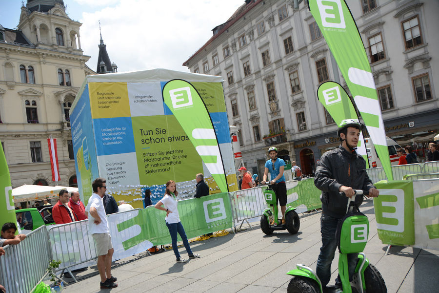 Segway-Parcours der Energie Steiermark