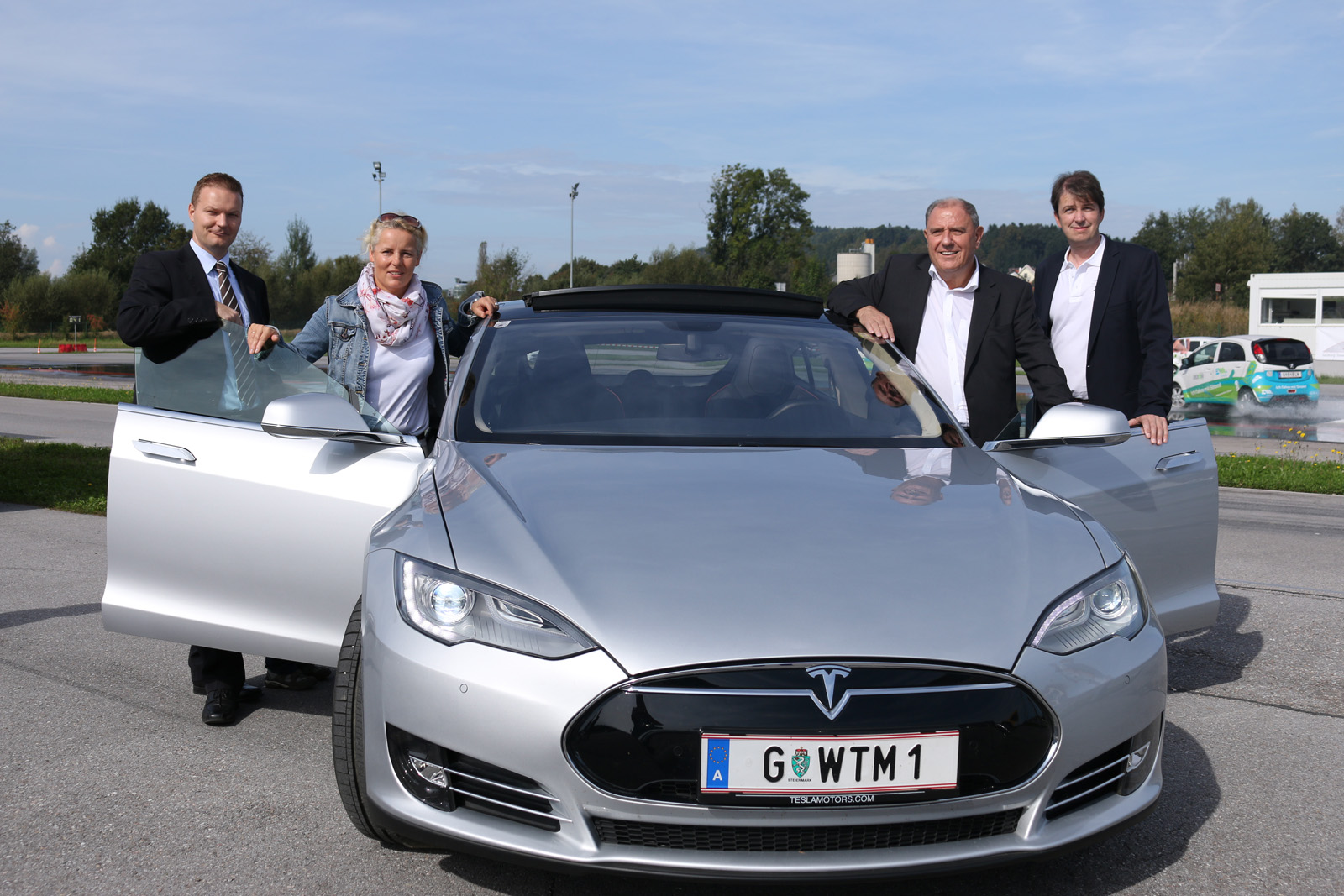 Am Bild v.l.: Gernot Erlach, MBA; Mag.a Andrea Gössinger-Wieser; LH-Stv. Siegfried Schrittwieser; DI Robert Schmied