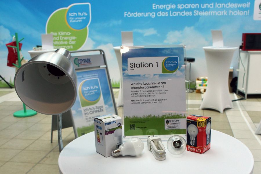 Station im Energiesparcours