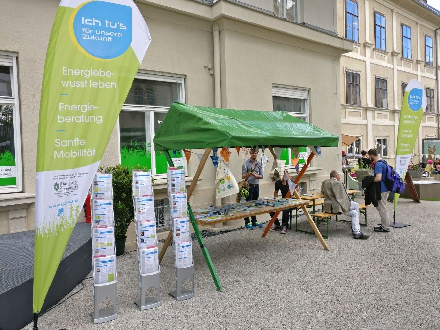 Ich tus-Stand am Grazer Umweltzirkus