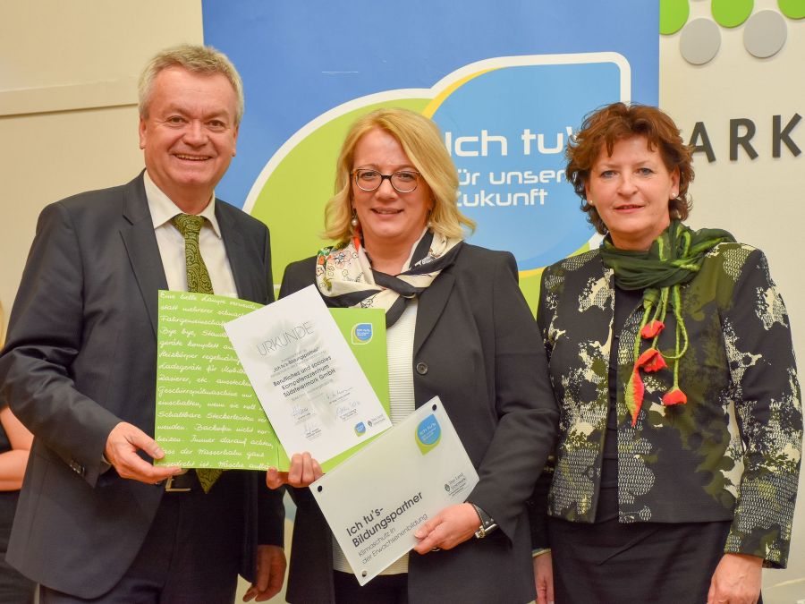 LR Lang und LRin Lackner mit Vertretern der Berufliches und soziales Kompetenzzentrums Südsteiermark GmbH